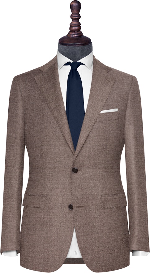 InStitchu Collection The Amalfi Grey Brown Textured Wool Jacket