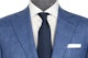 InStitchu Collection The Avington Vibrant Mid-Blue Prince of Wales Wool Jacket