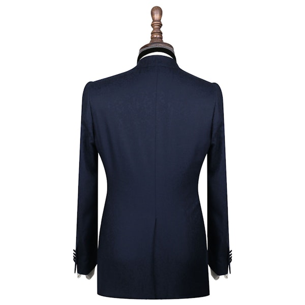 InStitchu Collection The Baggio Navy Floral Wool Dinner Jacket