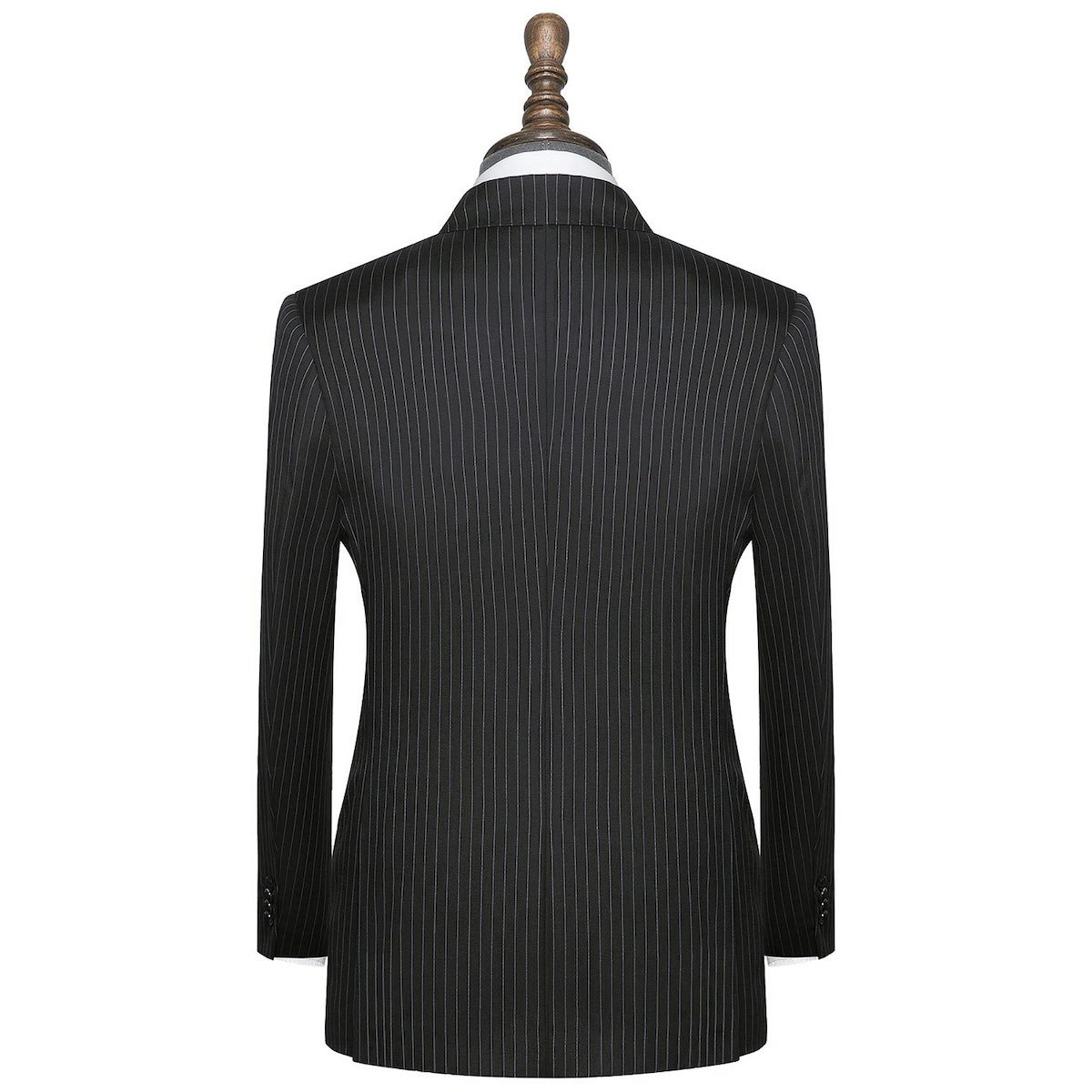 InStitchu Collection The Bleecker Navy Wool Pinstripe Jacket