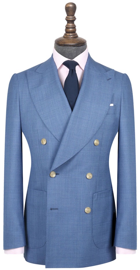 InStitchu Collection The Caine Blue Wool Prince Of Wales 
