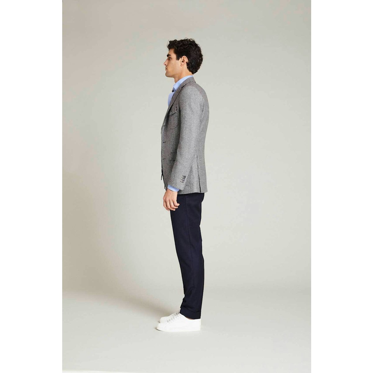 InStitchu Collection The Cavendish Grey Houndstooth Jacket 