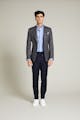 InStitchu Collection The Davis Grey Woven Wool Jacket