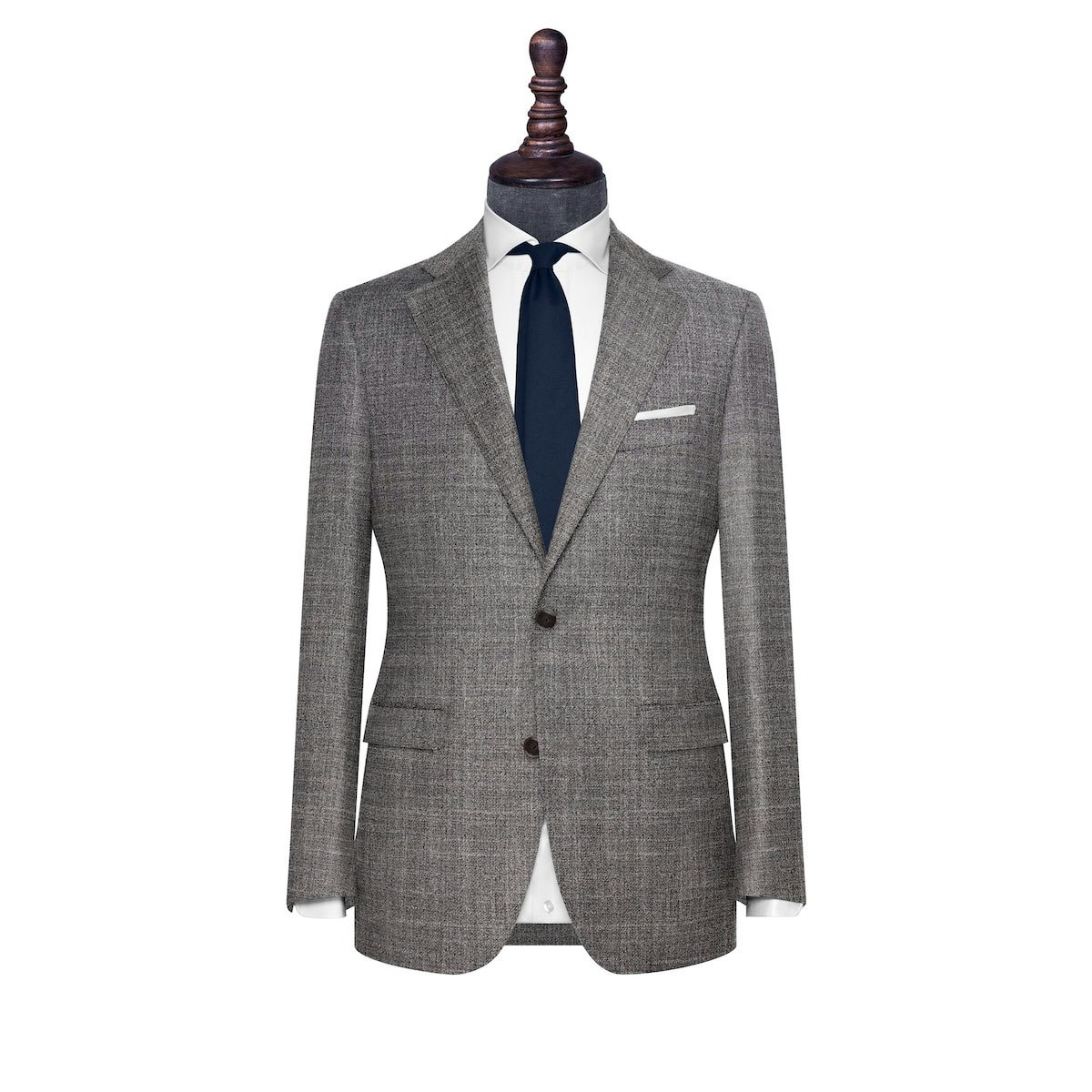 InStitchu Collection The Davis Grey Woven Wool Jacket