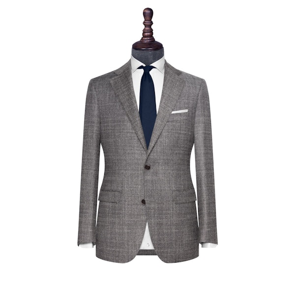 InStitchu Collection The Davis Grey Woven Wool Jacket