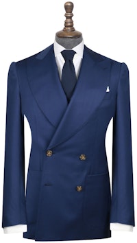 InStitchu Collection The De Rossi Navy Blue Wool Jacket