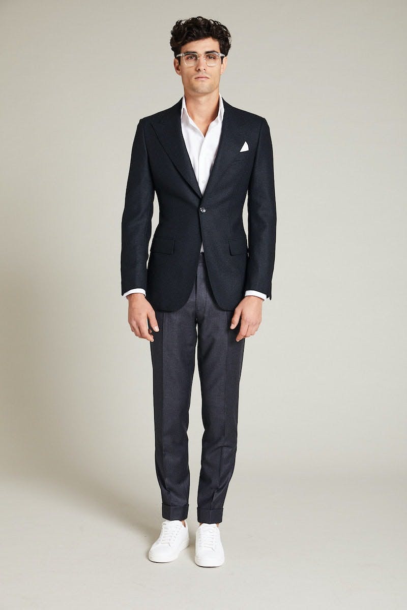 InStitchu Collection The Flinders Green Woven Wool Jacket