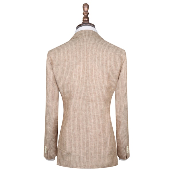 InStitchu Collection The Gatsby Beige Linen Jacket