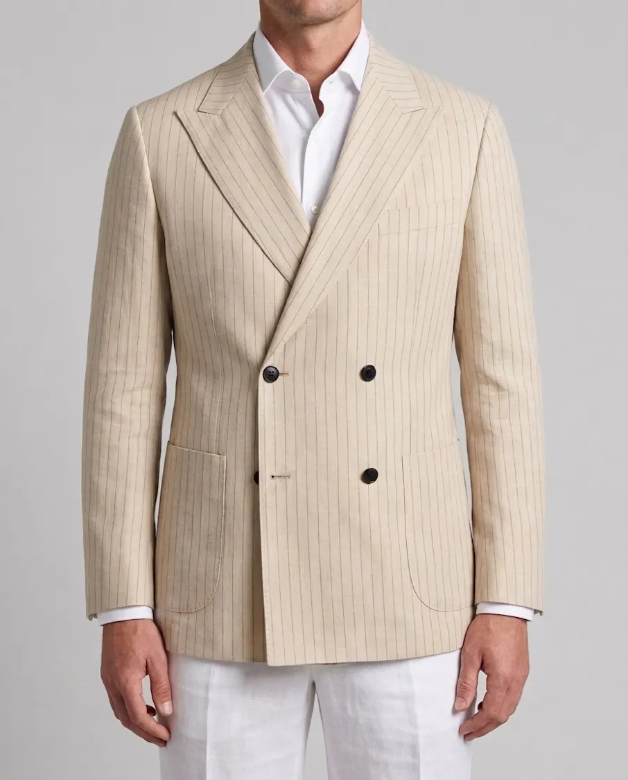The Gladstone Sand Striped Jacket