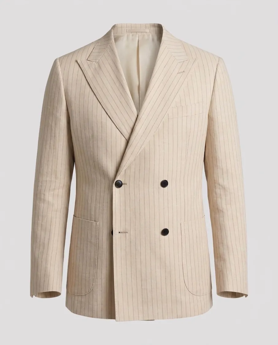 The Gladstone Sand Striped Jacket