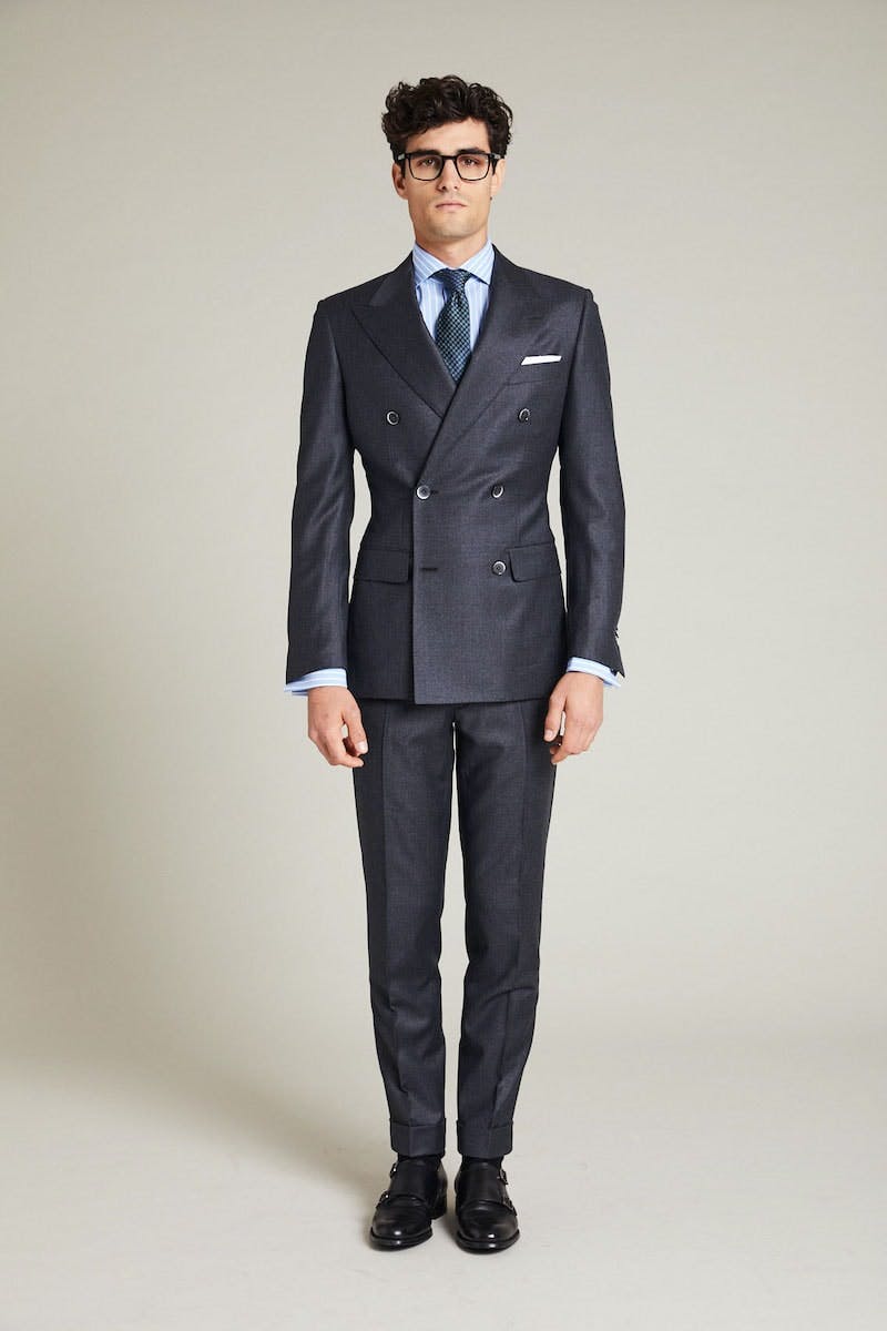 InStitchu Collection The Hearne Grey Flannel Jacket