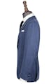 InStitchu Collection The Long Islander Navy Wool Silk Linen Blend Jacket