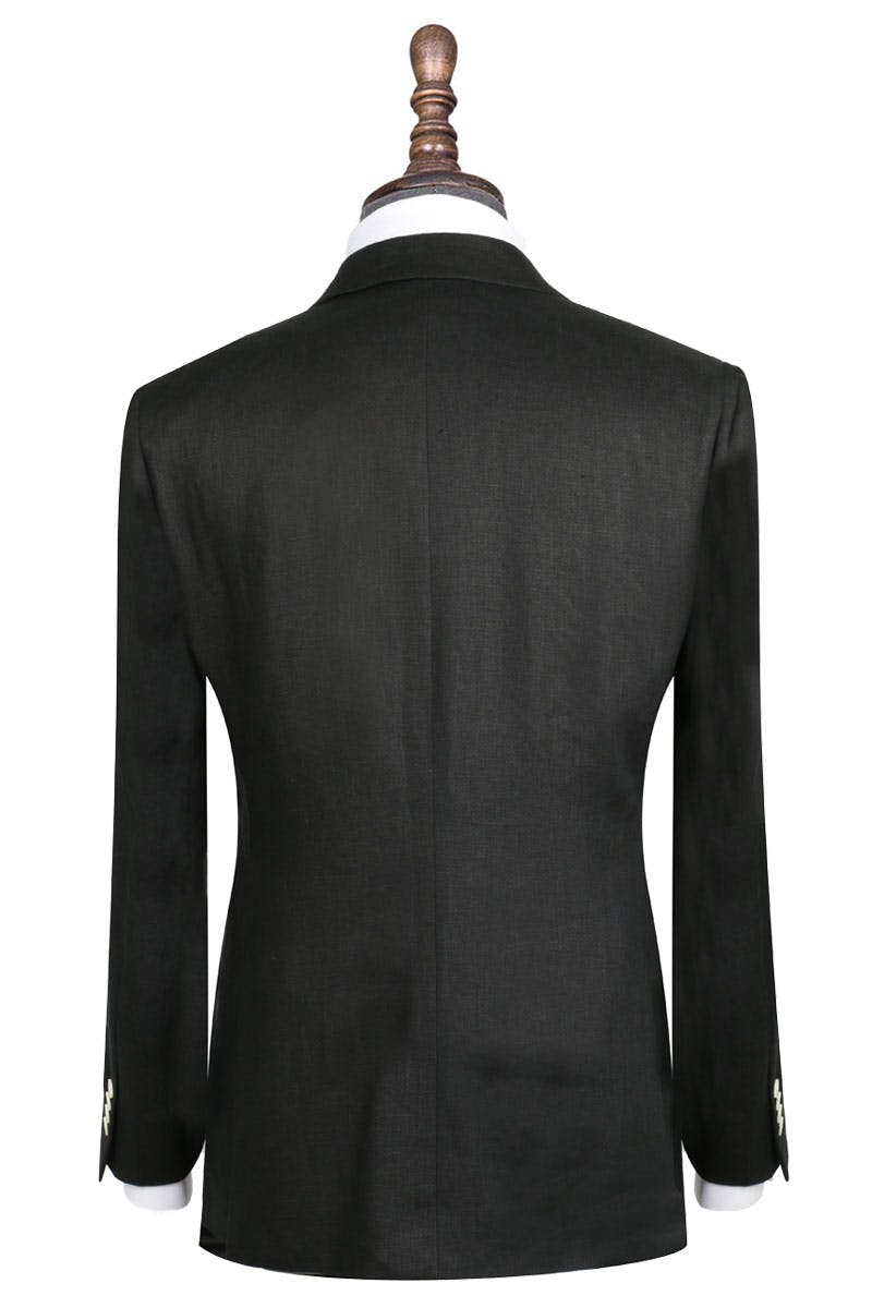 The Manhattan Black Linen Jacket Men's Custom Jacket InStitchu
