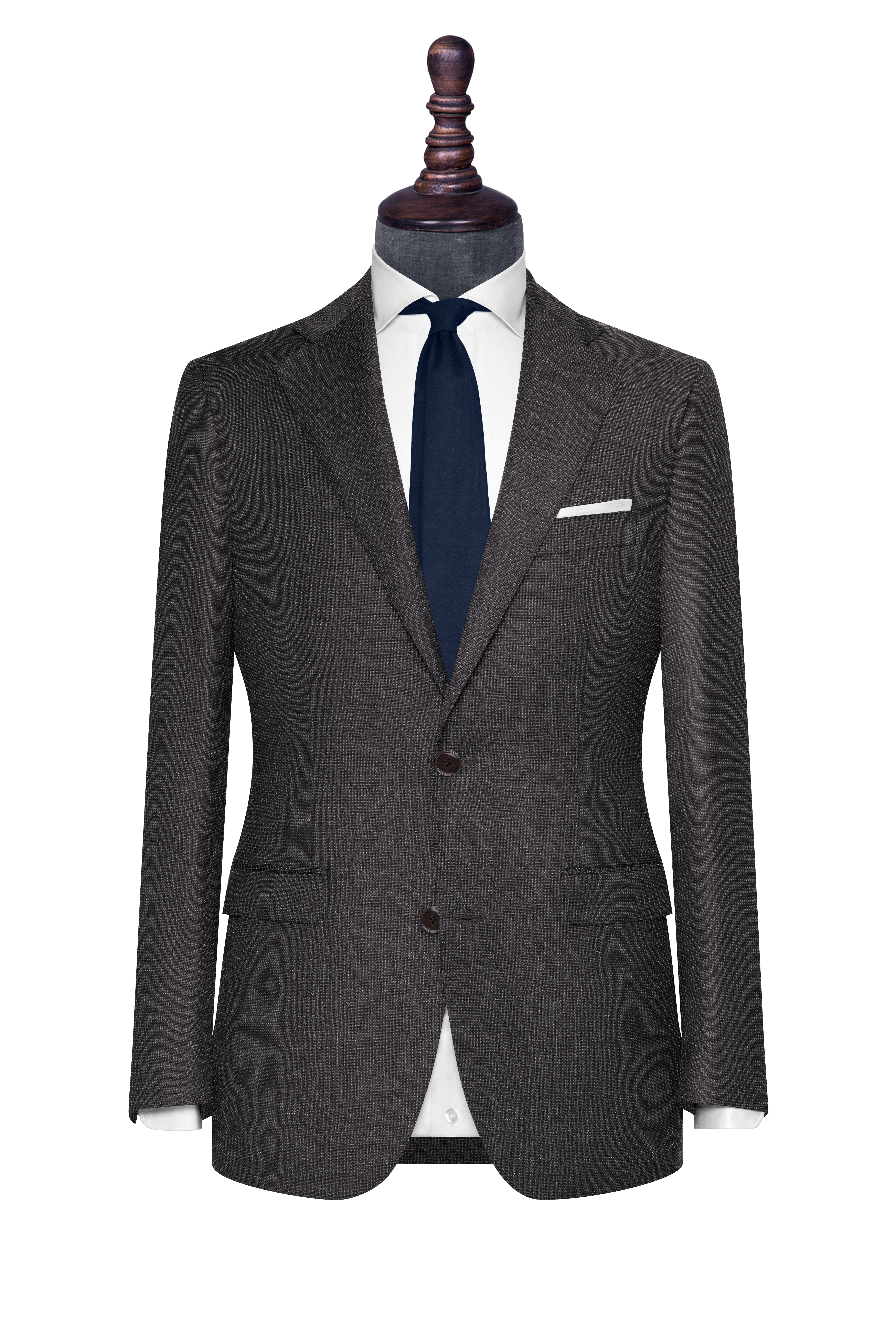 InStitchu Collection The Naples Grey Textured Wool Jacket