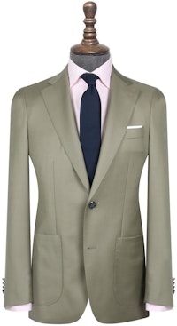 InStitchu Collection The Nesta Pastel Olive Green Wool Jacket