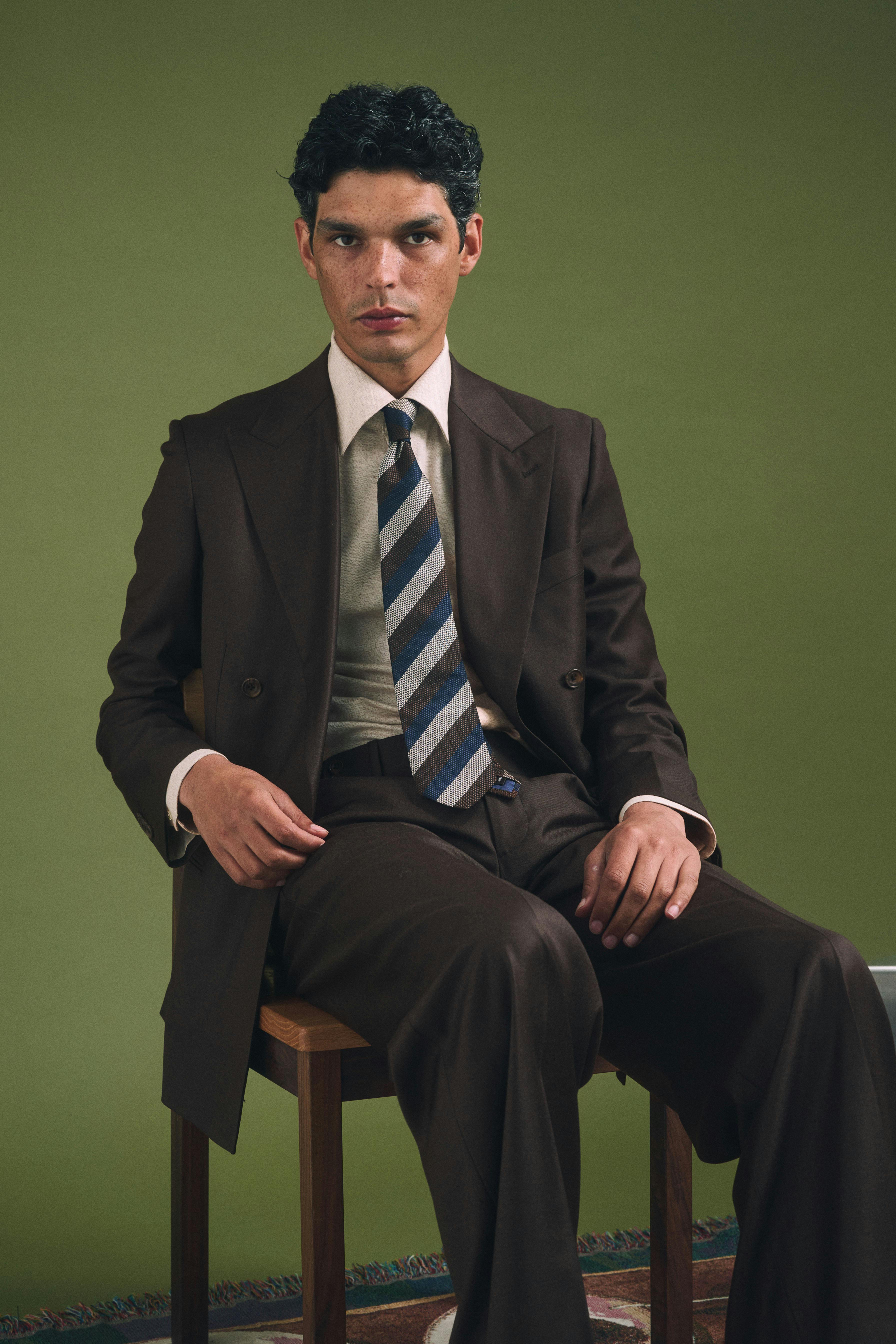 The Torino Loro Piana Brown Wool Jacket