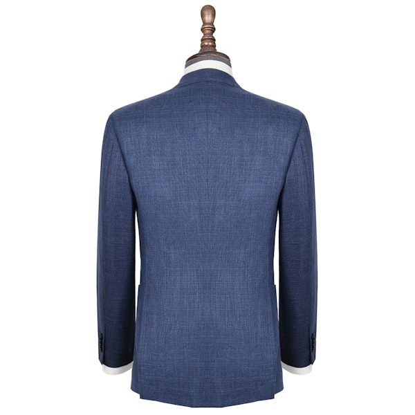 InStitchu Collection The Rocklyn Mid-Blue Tweed Wool Blend Jacket