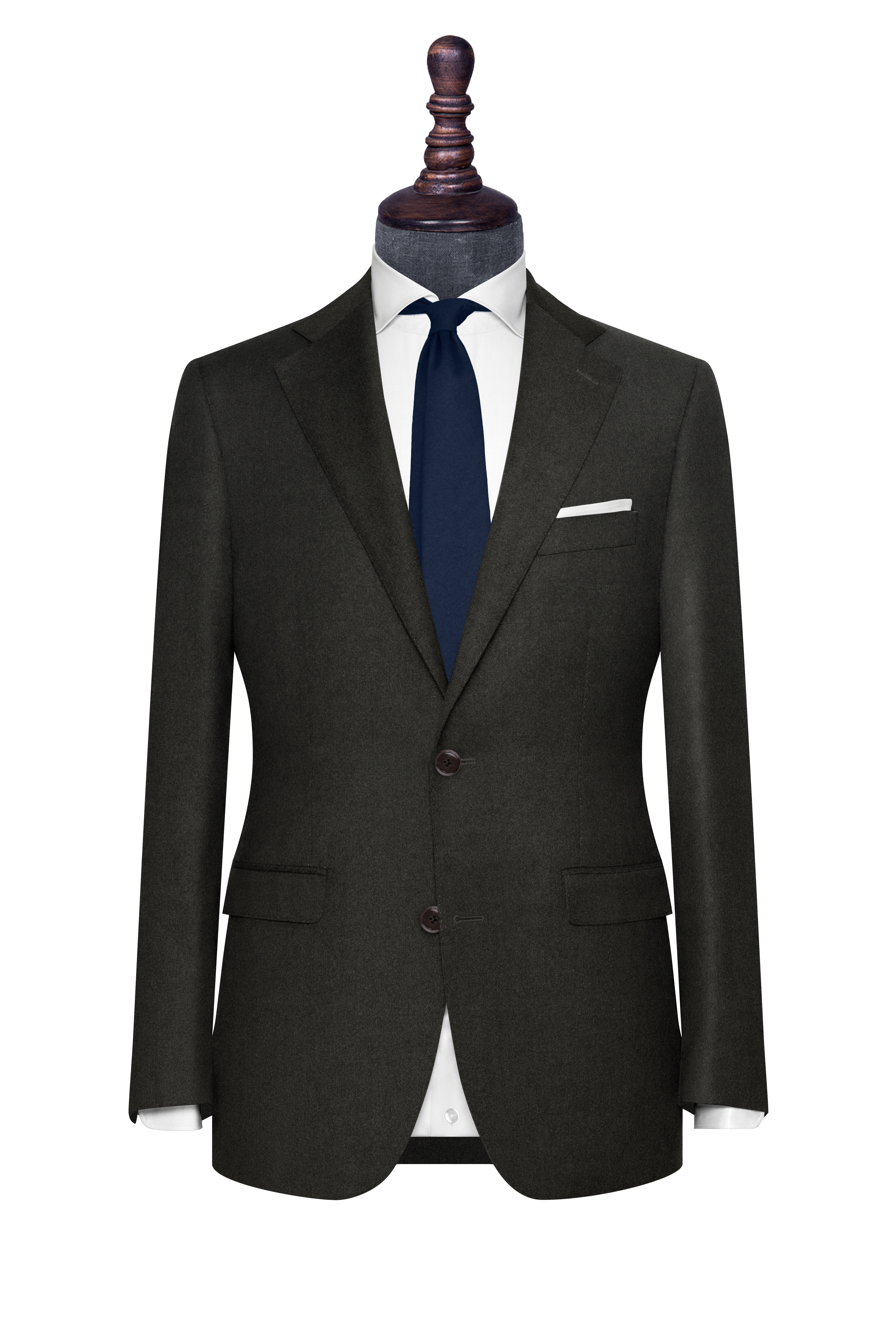 InStitchu Collection The Savona Deep Green Flannel Wool Jacket