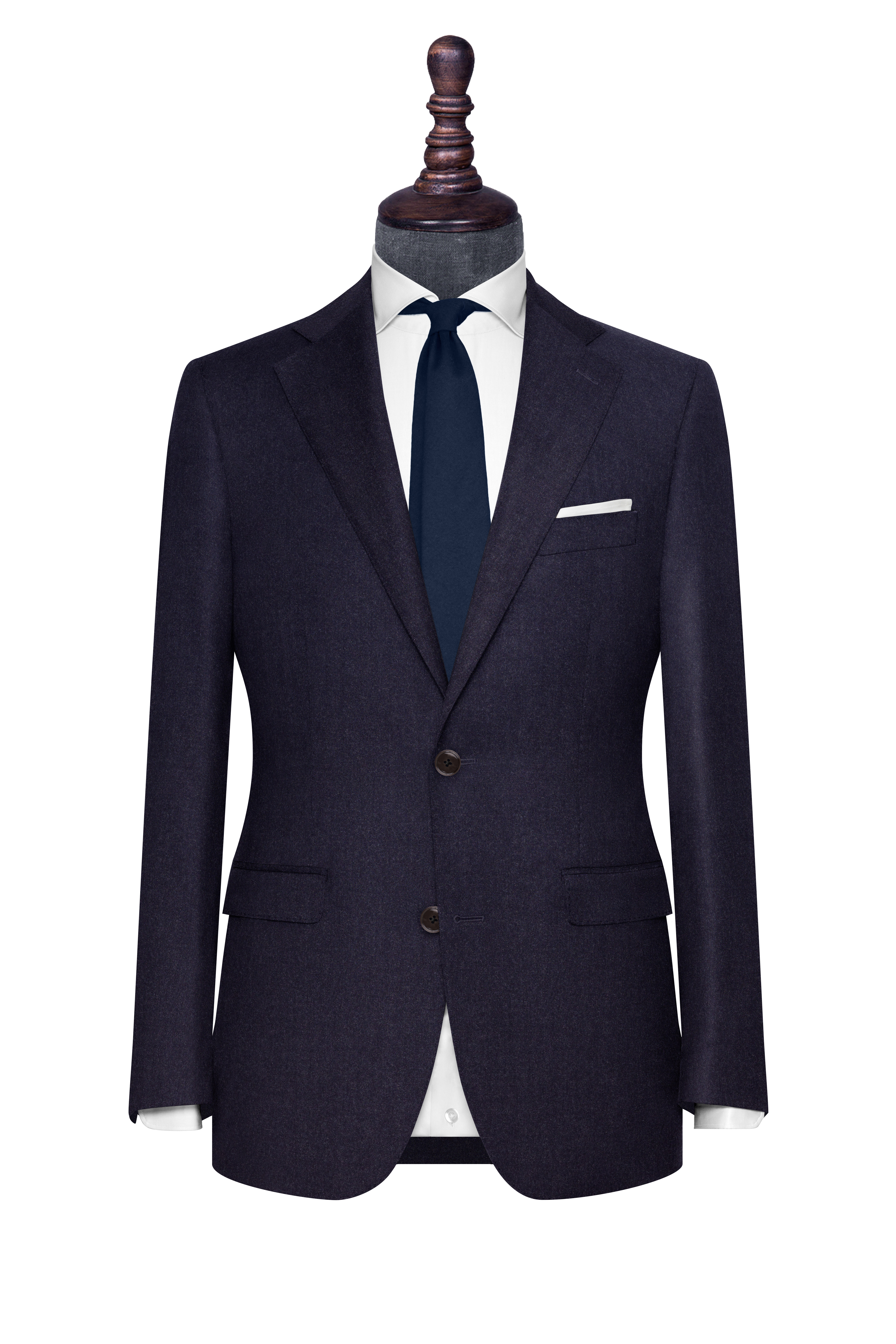 InStitchu Collection The Sorrento Midnight Blue Flannel Wool Jacket