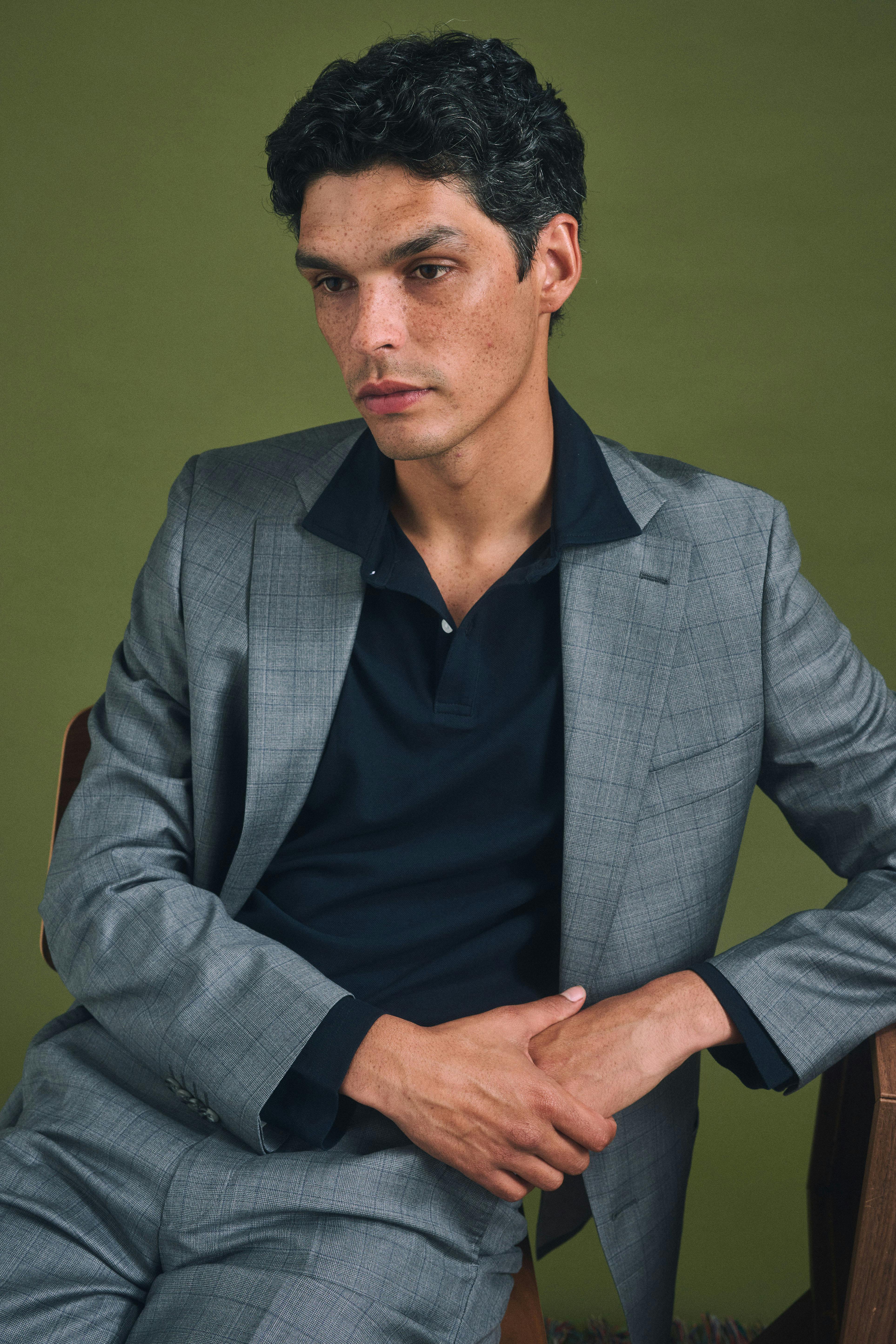 The Varallo Loro Piana Grey Glen Plaid Jacket