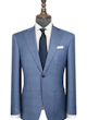 InStitchu Collection The Wall Street Navy Wool Windowpane Jacket
