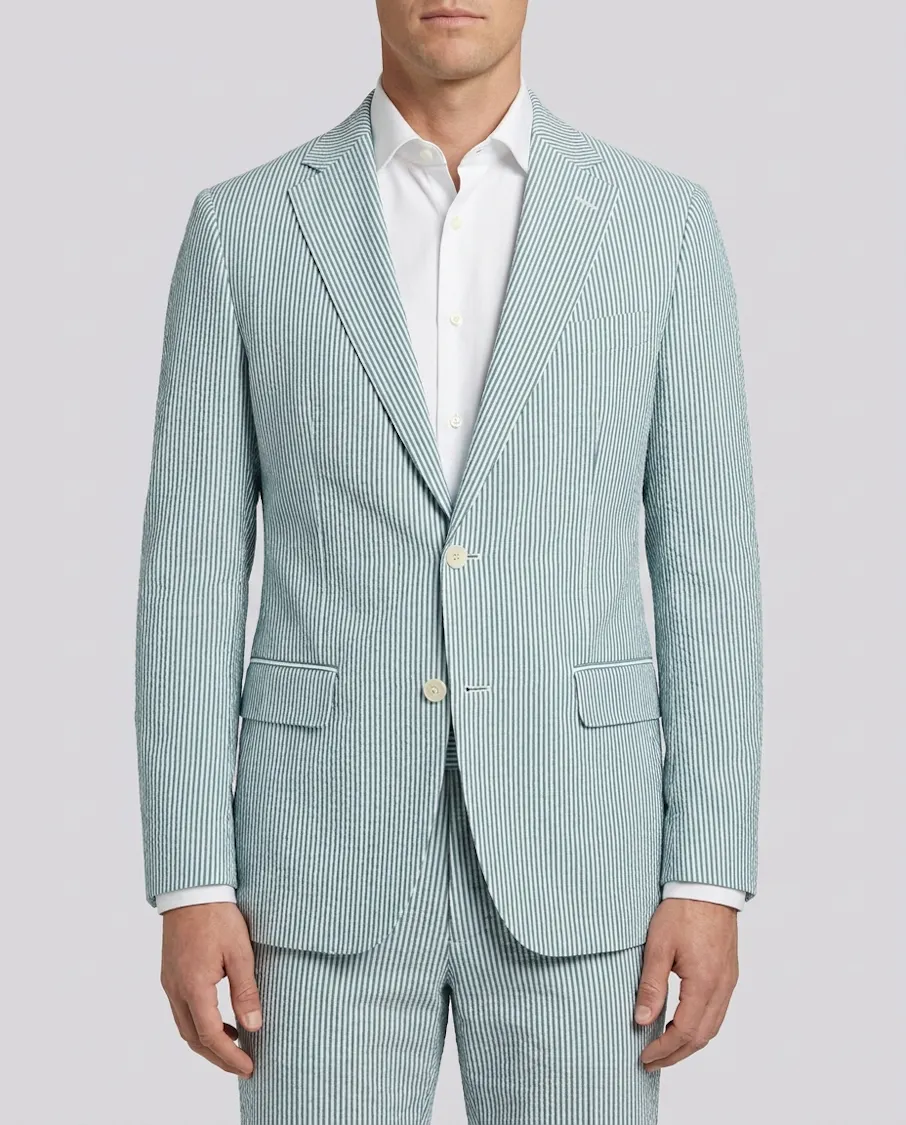 The Whyalla Green Seersucker Jacket