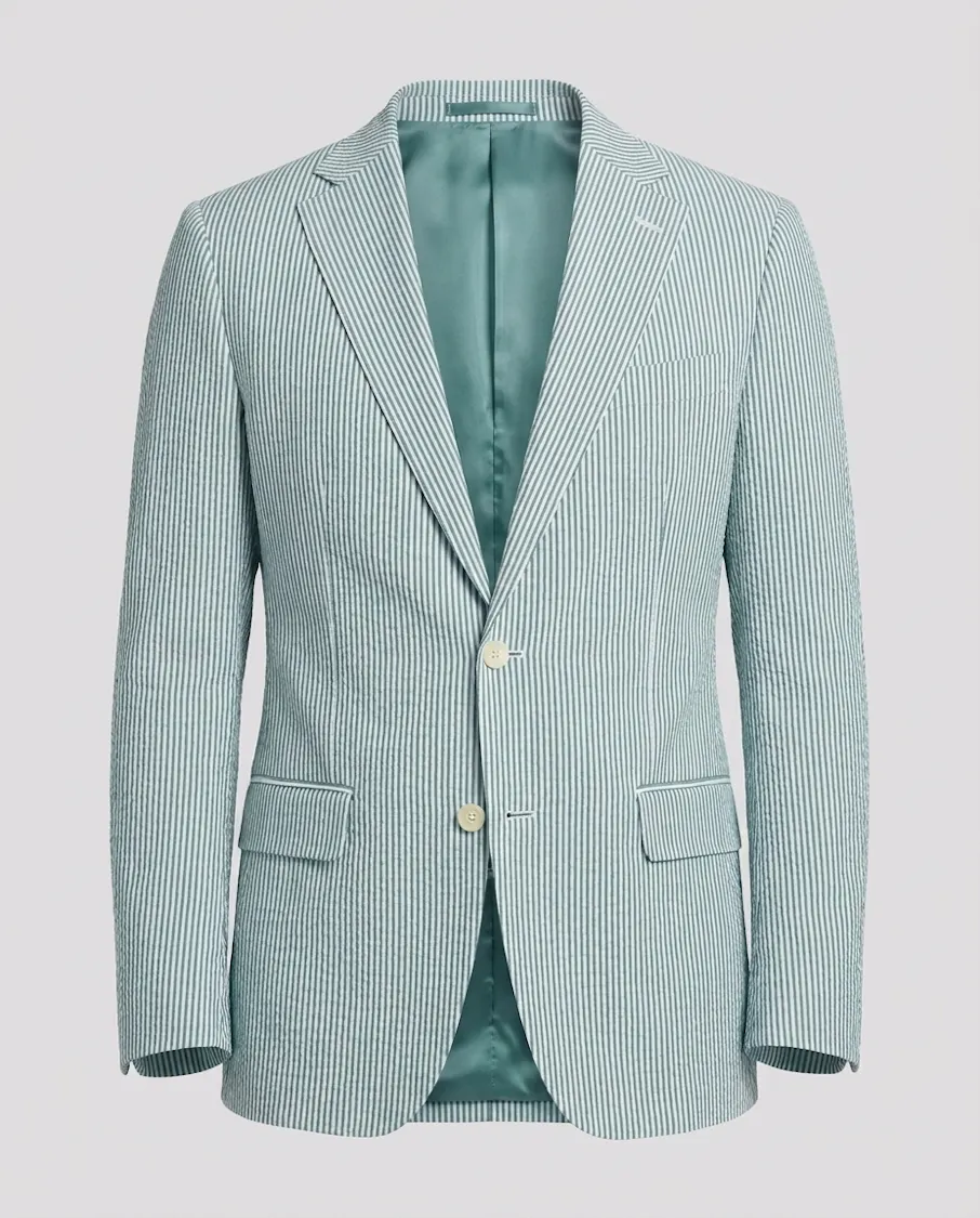 The Whyalla Green Seersucker Jacket