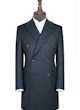 InStitchu Deep Blue Grain Overcoat