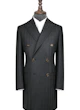 InStitchu Navy Herringbone Overcoat
