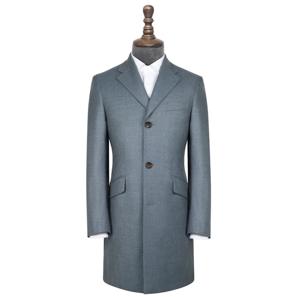 InStitchu Washed Slate Blue Overcoat