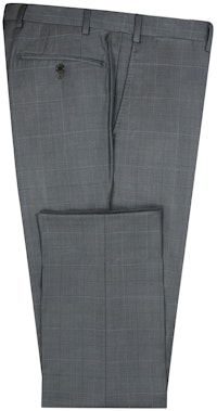 InStitchu Collection Casey Grey Windowpane Wool Pants