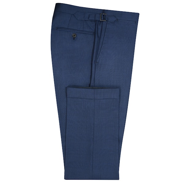 InStitchu Collection Dawn Blue Glen Plaid Wool Pants