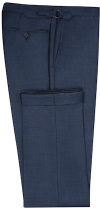 InStitchu Collection Draper Navy Birdseye Wool Pants