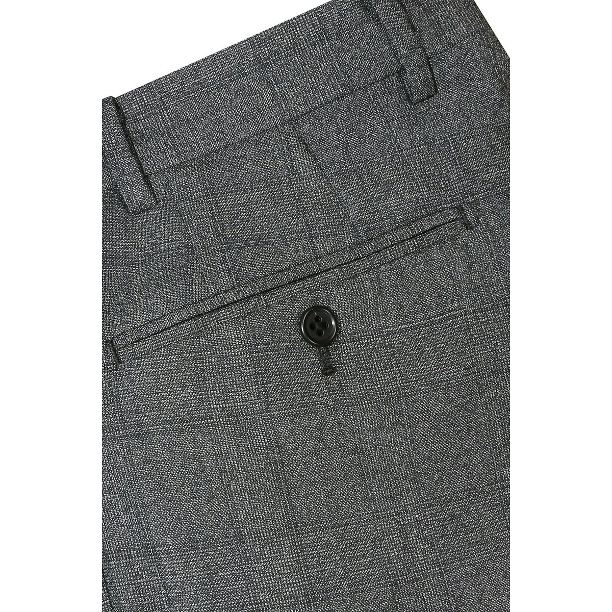 InStitchu Collection Freehill Charcoal Glen Plaid Wool Pants
