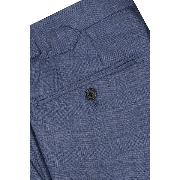 InStitchu Collection Stubbs Blue Glen Plaid Wool Pants