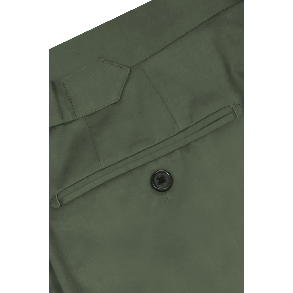 InStitchu Collection The Alberta Olive Green Cotton Chinos