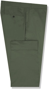 InStitchu Collection The Baulmer Olive Green Cotton Chinos