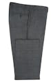 InStitchu Collection The Carnegie Deep Grey and Blue Check Wool Pants