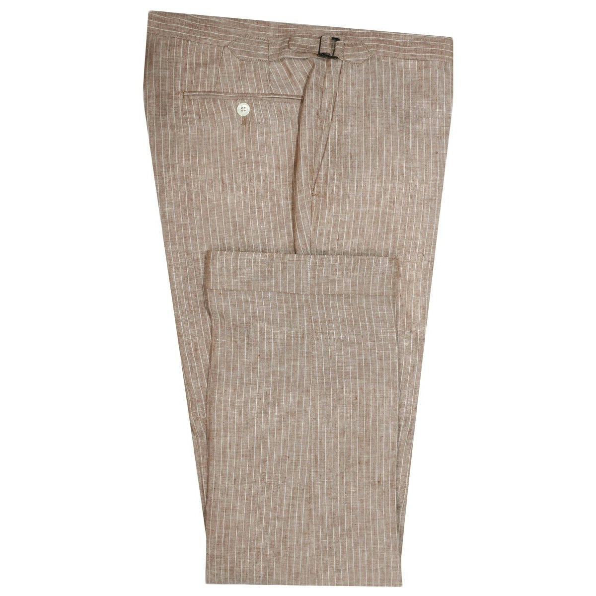 InStitchu Collection The Gatsby Beige Linen Pants