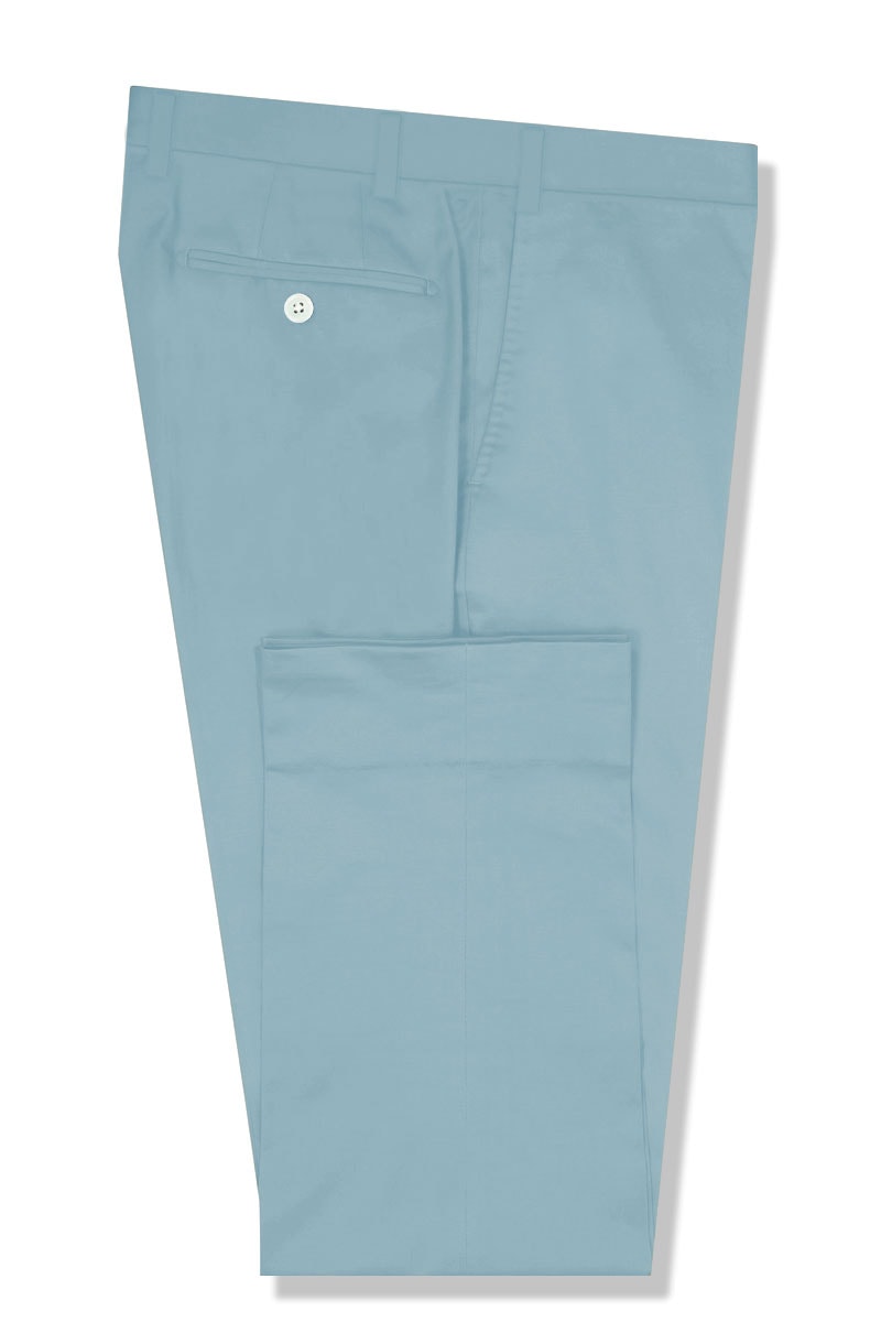 InStitchu Collection The Macarthur Light Blue Cotton Chinos