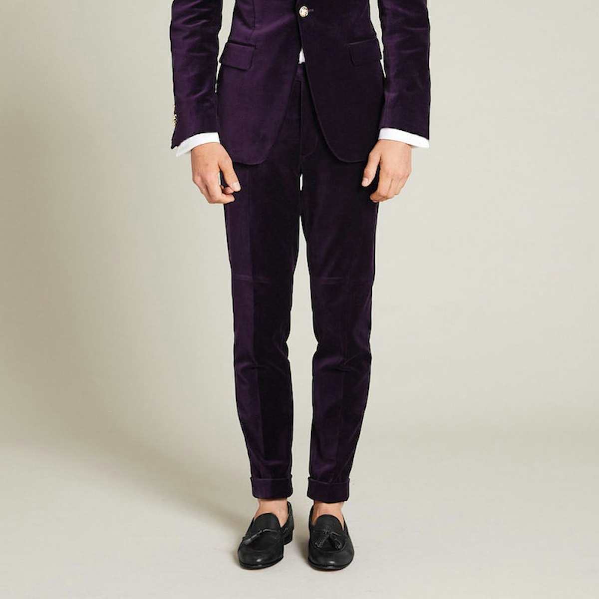 InStitchu Collection The Napier Purple Velvet Pants