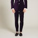 InStitchu Collection The Napier Purple Velvet Pants