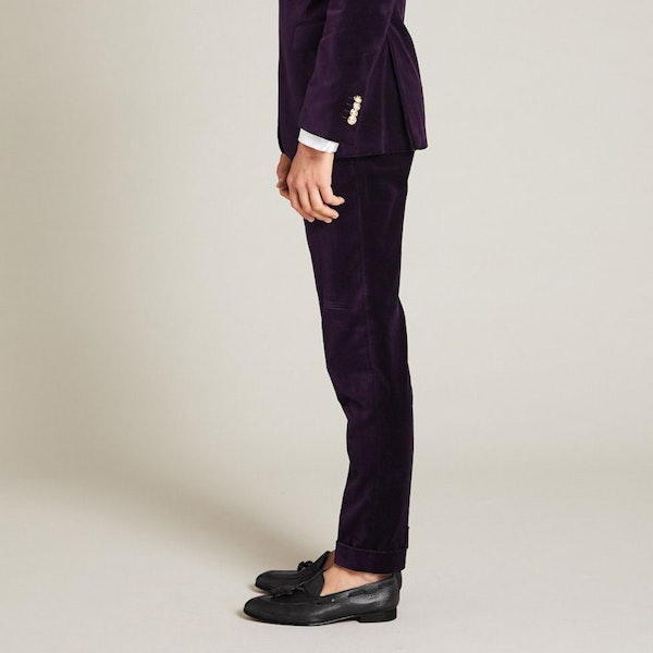 InStitchu Collection The Napier Purple Velvet Pants