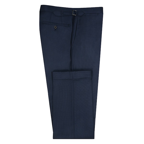 InStitchu Collection The Parkdale Solid Navy Blue Wool Pants