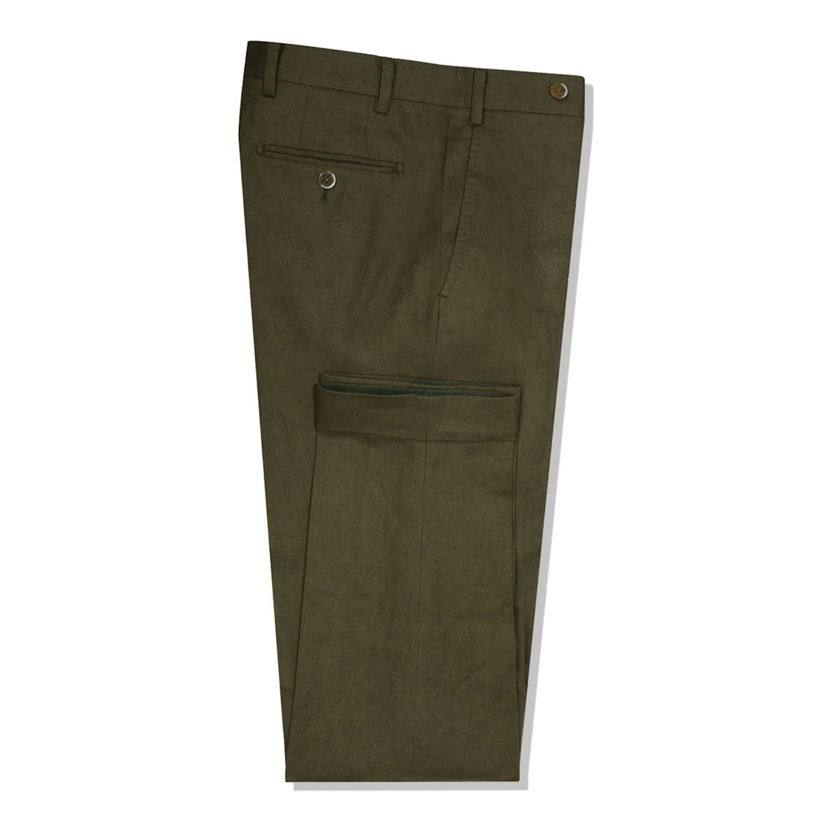 InStitchu Collection The Ricci Olive Green Linen Pants