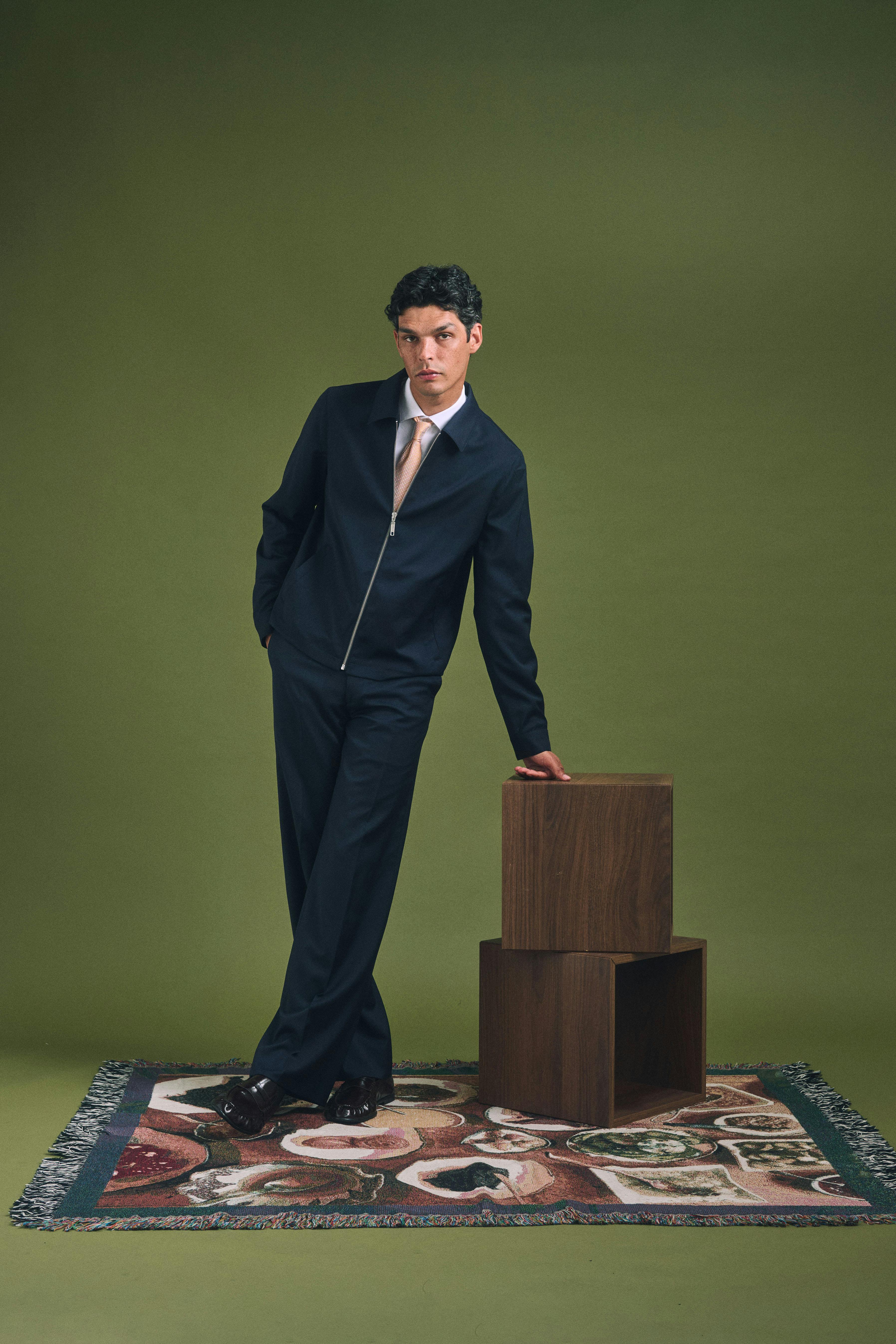 The Sesia Loro Piana Navy Wool Pants
