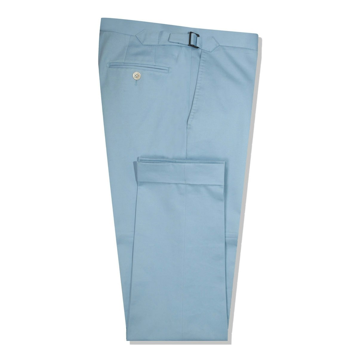 InStitchu Collection The Sinatra Light Blue Cotton Pants