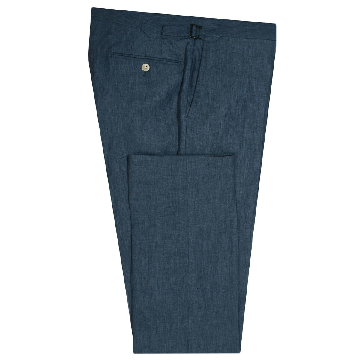 InStitchu Collection The Tompkins Blue Linen Pants