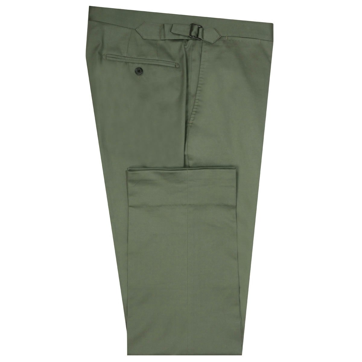 InStitchu Collection The West Olive Green Cotton Stretch Pants