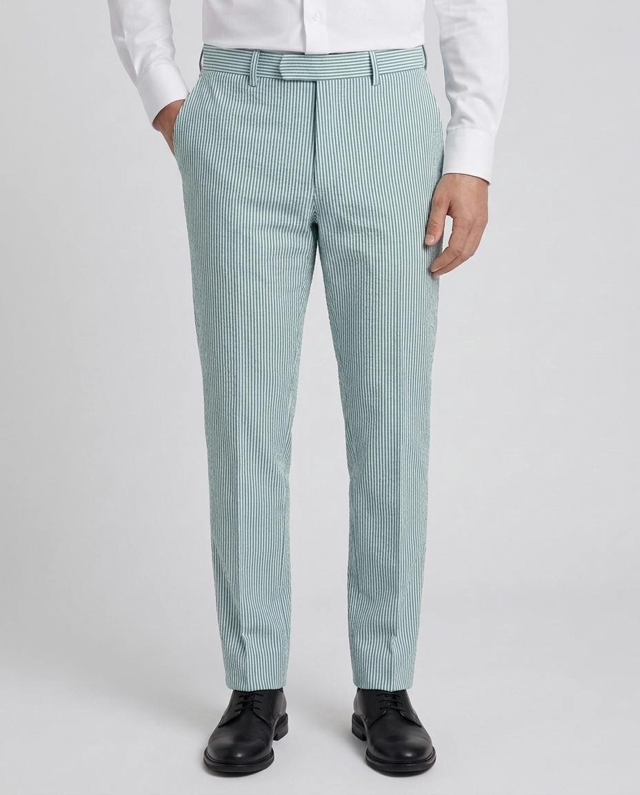 The Whyalla Green Seersucker Pants